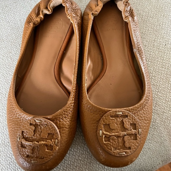 Tory Burch Reva ballet flats brown, tan - Picture 1 of 5